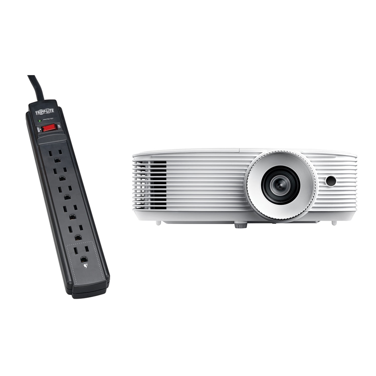 Optoma HD27E 1080p Home Entertainment Projector & Tripp Lite 6outlet