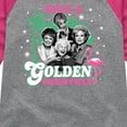 thumbnail image 3 of Golden Girls - Have A Golden Christmas - Toddler And Youth Girls Raglan Graphic T-Shirt, 3 of 4
