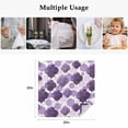 thumbnail image 5 of Purple Geometric Moroccan Cloth Napkins, Abstract Art Purple Ombre Modern Washable and Reusable Dinner Napkins Set of 4, Table Napkin for Kitchen Party Birthday Wedding Hotel Housewarming 20"x20", 5 of 9