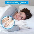 5Pairs Moisturizing Gloves Overnight, Cotton Gloves for Dry Hands Eczema,White Cotton Gloves for