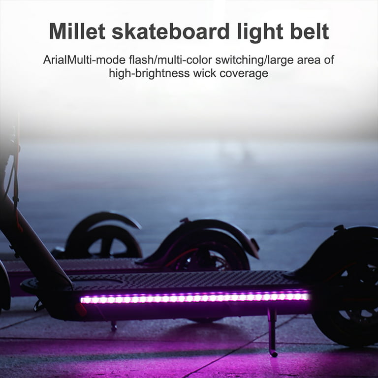Foldable LED Strip Flashlight Bar Lamp Electric Scooter Skateboard Safety Decorative - Walmart.com