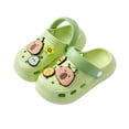 thumbnail image 3 of KKBOTIVE Cute Cartoon Sandals for Toddler Girls Boys Casual Summer Clogs Kids Beach Pool Shoes Child Daily Footwear Slippers, Green Size: 5.5-6 years, 3 of 10