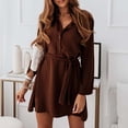 thumbnail image 1 of Gspmoly Robes pour Femmes, Robe Polyvalente Décontractée à Manches Longues et Col Rond pour Femmes, Robes de Vacances pour Femmes jusqu'à 65 % de Rabais, 1 of 6