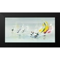 thumbnail image 2 of de Courcy, Gerard 24x14 Black Modern Framed Museum Art Print Titled - Les Spi jaunes, 2 of 5