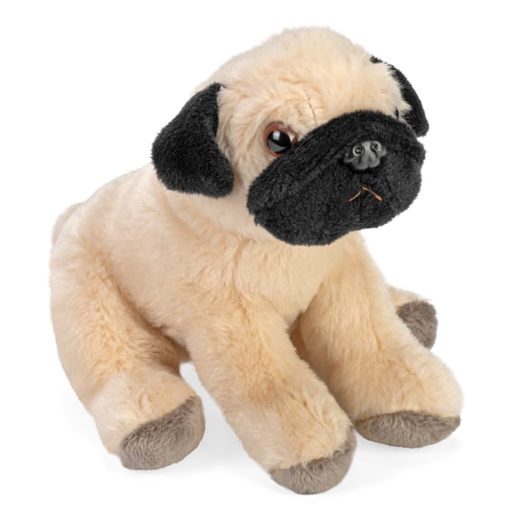 Wild Republic Pocketkins Eco Pug, Stuffed Animal, 5 Inches, Plush Toy, Made from Recycled Materials, Eco Friendly