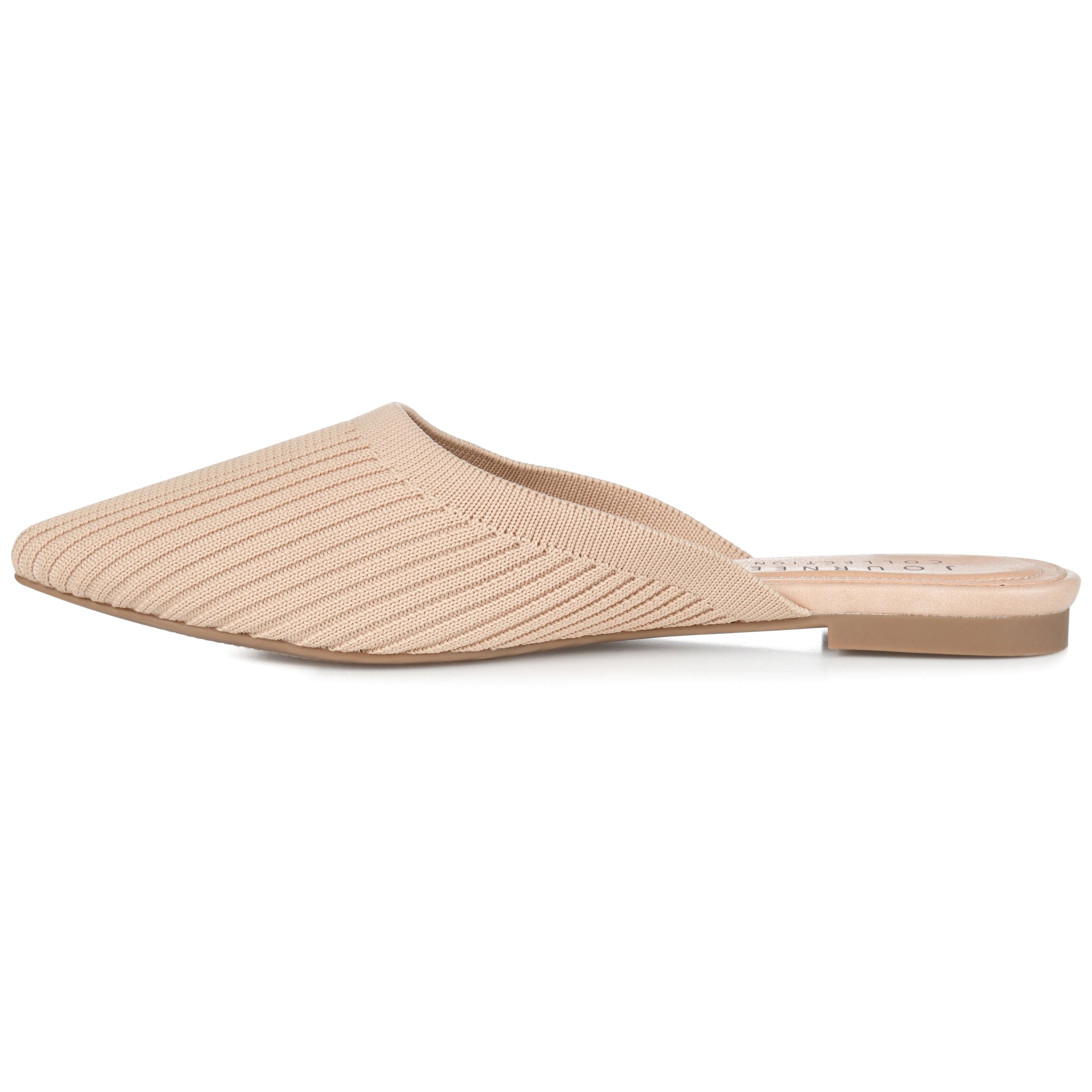 Journee Womens Aniee Slip On Almond Toe Mule Flats, Widths Available