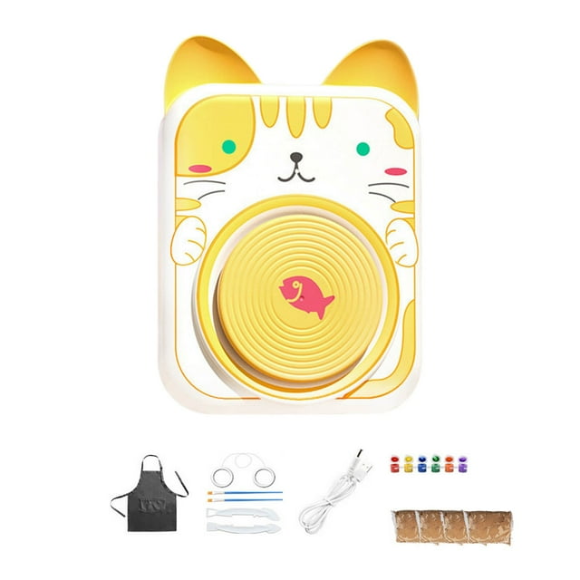 Pottery Wheel Machine Ceramic Clay Turntable for Kids Arts and DIY Learning(3ml)