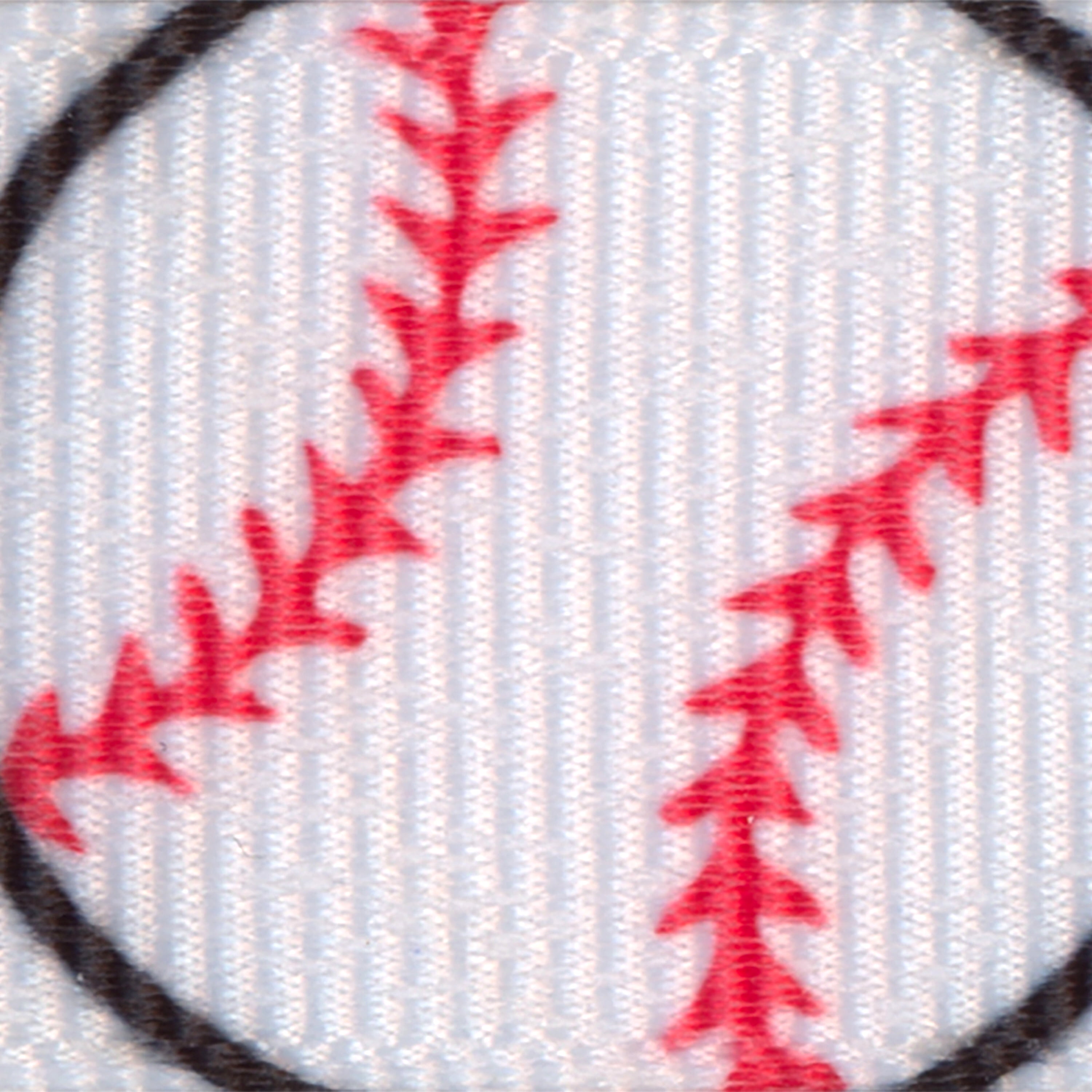 (4 pack) Offray Ribbon, Black White Red 7/8 inch Baseball Grosgrain Ribbon, 9 feet