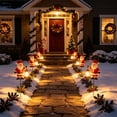 thumbnail image 5 of Kumdkdwn Christmas Solar Decorative Floor Lights Outdoor LED Yard Decor with Santa Snowman Reindeer Garden Patio Lawn Stake Lights Holiday Season Decor Gift, 5 of 6