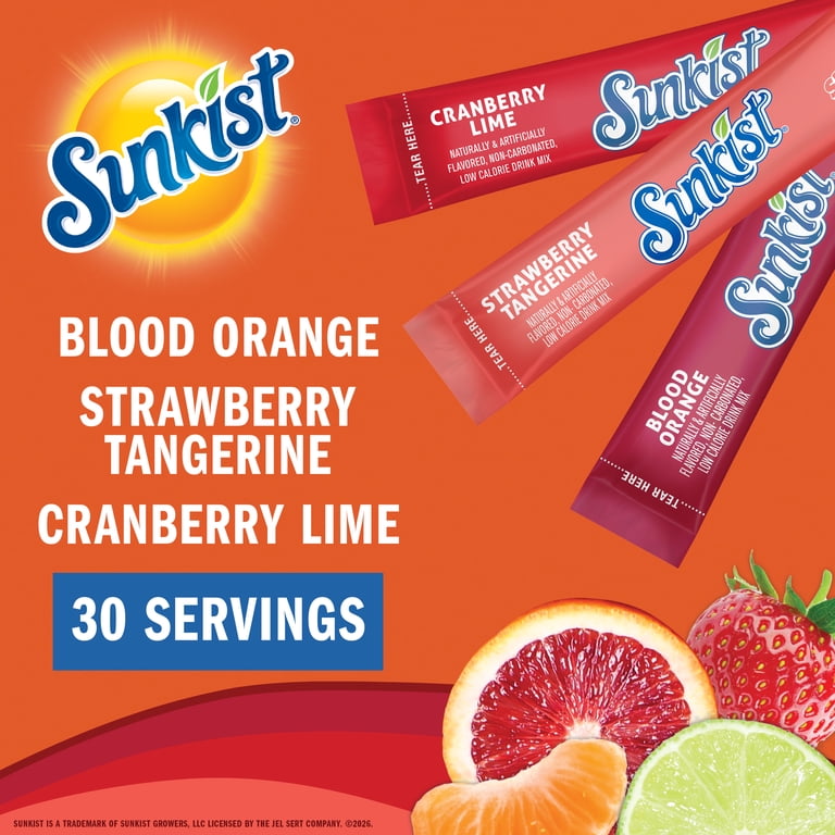 Sunkist Soda Variety Powdered Drink Mix, 1 oz, 30 Packets photo 2
