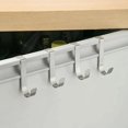thumbnail image 4 of Gancho de acero inoxidable en forma de S detrás de la puerta del armario de la cocina, organizador de llaves con orificios multiusos gratis para la puerta del baño, 4 of 5