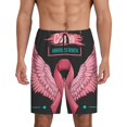 thumbnail image 1 of Fotbe Ribbon With Angel Wings Pantalones Cortos de Pijama para Hombre, Ropa de Dormir, Pantalones de Pijama Cortos para Hombre-Large, 1 of 6