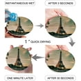 thumbnail image 2 of RYLABLUE Paris France Decor Eiffel Tower Set of 8 Round Coaster for Drinks, Absorbent Ceramic Stone Coasters Cup Mat with Cork Base for Home Kitchen Room Coffee Table Bar Decor, 2 of 5