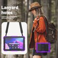 thumbnail image 6 of FJLBDE Case for Lenovo Tab M10 3rd Gen 10.1 inch 2022, Rugged Shockproof Tablet Cases Cover with Kickstand Shoulder Strap, Purple, 6 of 7