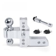 thumbnail image 1 of 2'' Receiver 6'' Drop/Rise Adjustable Trailer Tow Hitch Dual Ball W/Lock 10000lb Dual Towing Ball Double Locks ,Corrosion Resistance, 1 of 6