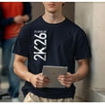 thumbnail image 5 of Graduation Shirt for Men Class of 2026 2K26 Graduation Short Sleeve T-Shirt Large Navy, 5 of 6