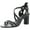 Black Leather, variant on Rebecca Minkoff Womens Adeleine Leather Dress Sandals Black 7.5 Medium (B,M)