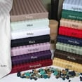 thumbnail image 2 of 300 Thread Count Queen Sheet Set Egyptian Cotton Stripe-Sage, 2 of 2