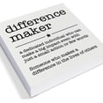 thumbnail image 2 of Zomyto 5"x5" Difference Maker Definition Decorative Wooden Box Sign Thank You Appreciation for Teacher Boss Leader Coworker Wood Block Plaque, 2 of 5