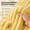 thumbnail image 3 of Yellow Emotional Support Pet Blanket, Ribbed Flannel Plush Throw for Dogs and Cats, Soft Washable Cover for Couch, Bed, Crate, 3 of 7