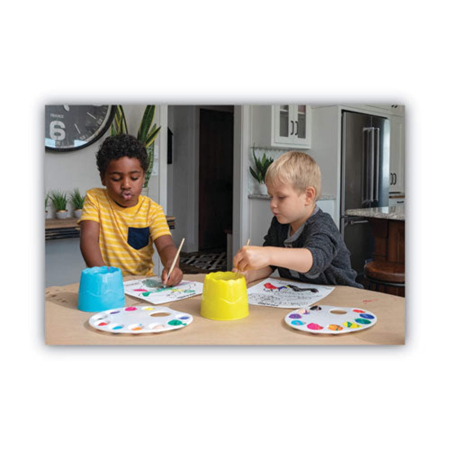 Prang Washable Paint, Assorted, 16 oz, 12 per Set