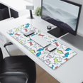thumbnail image 2 of Long Mouse Pads for Desk,Colorful Cartoon Dinosaurs Balloons Desk Mats on Top Of Desks, Desk Mouse Pad Extra Large with 3mm Non-Slip Base and Stitched Edge for Gaming,Work,Home 31.5"x11.8", 2 of 5