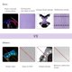thumbnail image 5 of Arnés para perros con luz LED: Chaleco reflectante ajustable con arnés para mascotas recargable antiestrangulamiento, manija de fácil control (púrpura, XL), 5 of 5