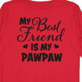 thumbnail image 4 of Inktastic My Best Friend is My Pawpaw with Hearts Boys or Girls Long Sleeve Toddler T-Shirt, 4 of 5