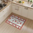 thumbnail image 2 of ODIKA 3'x5' Washable Accent Rug Pet Friendly, Non-Shedding Mat Classroom Pencil Schoolgirl Layout Plaid Stars School Abstract for Bedside, Nursery Room, 2 of 7