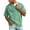 Green |#2, variant on Men's Distressed Henley Shirts Acid Wash Polo Shirt Vintage Short Sleeve Button Down Tops Casual Washed Basic T-Shirt (Beige,L)