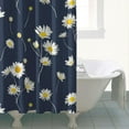 thumbnail image 4 of Waterproof Navy Cute Daisy Shower Curtain 72x72 Inch Boho Style Polyester Unique Shower Curtain for Bathroom Hotel Home Decor with 12 Plastic Hooks, 4 of 5
