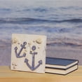 thumbnail image 3 of Northlight 7” Cape Cod Inspired Double Anchor Wall Hanging Plaque with Seashells, 3 of 3