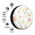 thumbnail image 5 of 15'' Blooming Flower Patterns Tire Cover, Universal Spare Wheel Covers, Dust-Proof, Water-Proof, Sun-Proof and Corrosion-Proof, 5 of 9