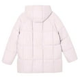 thumbnail image 6 of Womens Coats Hooded Pocket Fleece Zipper Long-sleeved Solid-color Thickened Casual Jacket,Coats for Women Pink L, 6 of 6