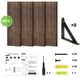 thumbnail image 4 of Set de 4 Repisas Flotantes de Madera Fixwal Marrón 42 cm, 4 of 7