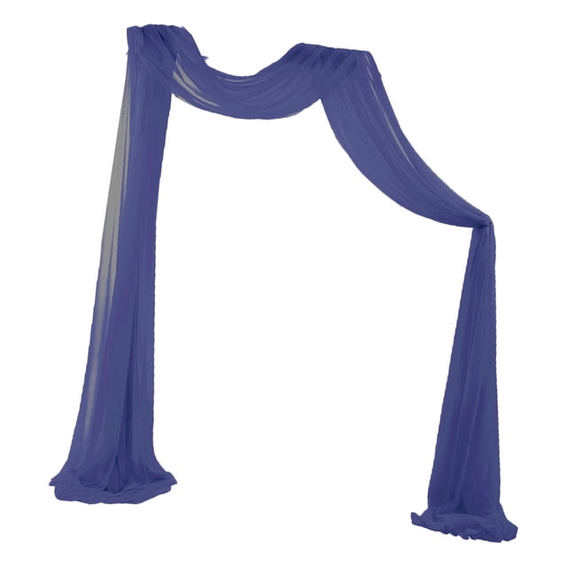 Cortinas para arco de boda, fondo para fiestas, paneles para decoración de escaleras, 1x Azul marino