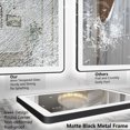 thumbnail image 3 of Apmir 77x36 inch Black Framed Bathroom Mirror with Front&Backlit, AntiFog Wall Mirror with 3 Color Dimmable, Memory and Tempered Glass, 3 of 10