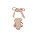 thumbnail image 2 of BLISSFUL STEP Women's Sandals Ankle Tie Back Open Toe Block Heels Nude 9, 2 of 7