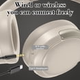 thumbnail image 5 of SPOORYYO Head Mounted Bluetooth Headphones, Wired and Wireless Double Mode, Foldable Soft Headband, Low Latency, High Battery, for Sports and Gaming, 5 of 6