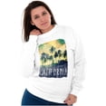 thumbnail image 4 of California Watercolor Palm Trees Sweatshirt for Men or Women Brisco Brands S, 4 of 6