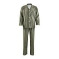 thumbnail image 5 of Elainilye Fashion Mens Pajama Sets Sleepwear 2 Piece Pajama Button Down Loungewear Homewear Tops and Pants Pajama Set,Green, 5 of 8