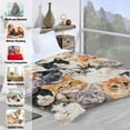 thumbnail image 4 of Kainsy Cat Blankets for Cat Lovers Cute Cat Throw Blanket for Teen Girls Watercolor Cat Print Blankets Gifts for Kids Flannel Fleece Blankets Plush Lightweight Blanket All Season Couch Sofa(60"x80"), 4 of 8