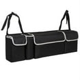 Black High Capacity Multiuse Car Seat Back Organizers Bag Interior