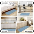 thumbnail image 6 of 2 Pce Crystal Velvet Kitchen Floor Mat Door Mat 47.2×17in Water Absorption And Stain Resistance For Laundry Dining Room Office Sink Animal Dog Cartoon Pattern With Bones, 6 of 6
