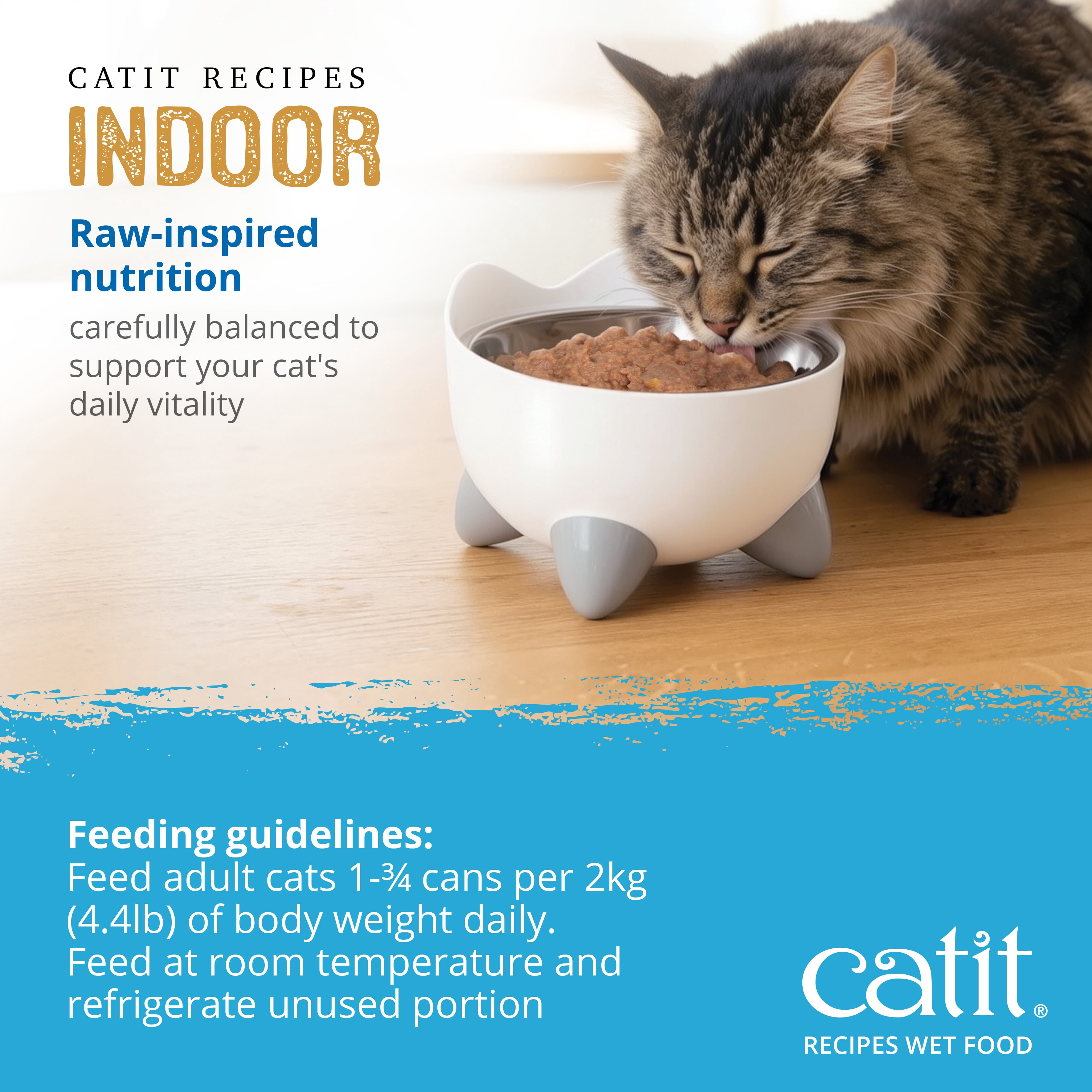 Catit Recipes Chicken & Seafood Entree in Bone Broth for Indoor Cats 85 G