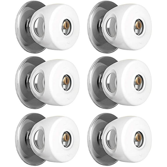 FGLHS 6 Pack Child Safety Door Knob Cover Baby Doorknob Handle Cover, Kids Proof Door Knob Covers Lockable Design for Home Bedroom Living room