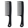 thumbnail image 1 of Peine desenredante grande con dientes anchos para cabello grueso, rizado y ondulado. Peine desenredante largo para cabello húmedo y seco., 1 of 5