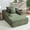 Green, variant on Trustyue 67" Oversized Chaise Lounge Sofa Bed, Corduroy Boneless Sleeper Sofa with 2 Pillows & 2 Cup Holders, Plush Cloud Couch for Living Room, No Assembly Required (Green)