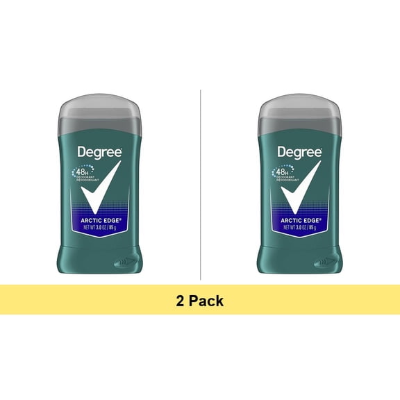 Degree Original Men's Deodorant 48-Hour Odor Protection Sensitive Skin Arctic Edge 3 oz - 2 Pack