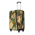 thumbnail image 3 of Multi-Size Suitcase Protective Cover Full Range Double Stitching Invisible Zipper For Travel Business Abstract Leaves (1) Large, 3 of 8